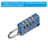 PATIKIL Security Steel Cable with 4 Digit Combination Lock, 1.6Ft