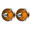 FATECIM 2" Turn Signal Light Covers Turbine Replacement Amber Lenses