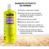 Shampoo Hierbas Reparador Para Cabello Dañado Nefertiti 1lt