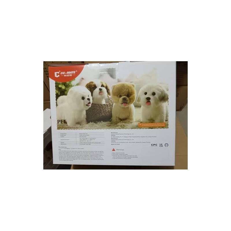 Electronic Walking Siberian Husky Stuffed Dog Toy, Realistic Interactive Puppy