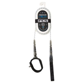FCS FREEDOM HELIX LEASH - COMP 6' (SMOKE/WHT(BLACK))