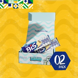 Bis Chocolate White Wafers Lacta [2 Pack] | Wafer Branco Rechado Bis Lacta 105g | Pack of 2 (WHITE CHOCOLATE)