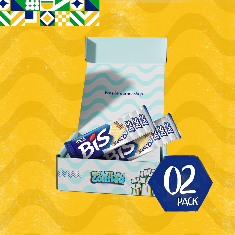 Bis Chocolate White Wafers Lacta [2 Pack] | Wafer Branco