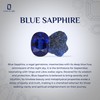 LUSTRE AND LIGHT Natural Raw Blue Sapphire Solitaire Rings for
