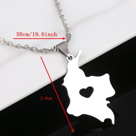 Silver Colombia Map Pendant Necklace Map of Colombian Jewelry