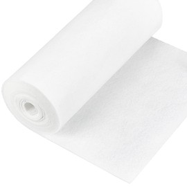 BENECREAT 3mx24cm Felt Fabric Roll, White Craft Felt Fabric Polyester Felt Roll for Felt Table Mats, DIY Craftwork, Sewing and Patchwork, 2mm Thick