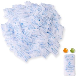 Lens-Aid Silica Gel Bag Desiccant Regenerable with Indicator as Desiccant Pack for Electronics, Jewellery, Filament, Food, 1 g, Pack of 100
