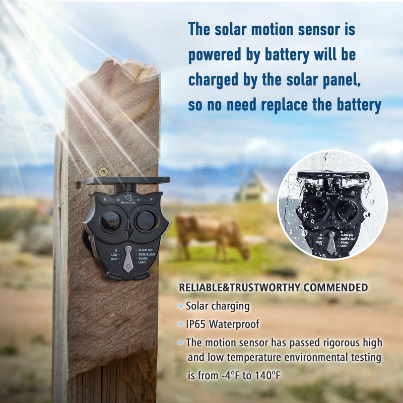 Driveway Alarm -1/2 Mile Long Range Solar Driveway Alarm System
