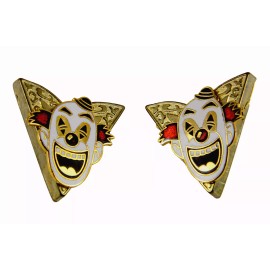6030633 Set of 2 Shrine Clown Collar Tabs Tips Shriner Hospital Clown Unit