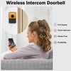 Wireless Doorbell, Voice Intercom Doorbells, Full Duplex, Hands-Free, Long Range,