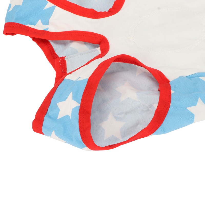 Dog Recovery Suit Blue Stars Pattern Prevents Licking Cotton Pet