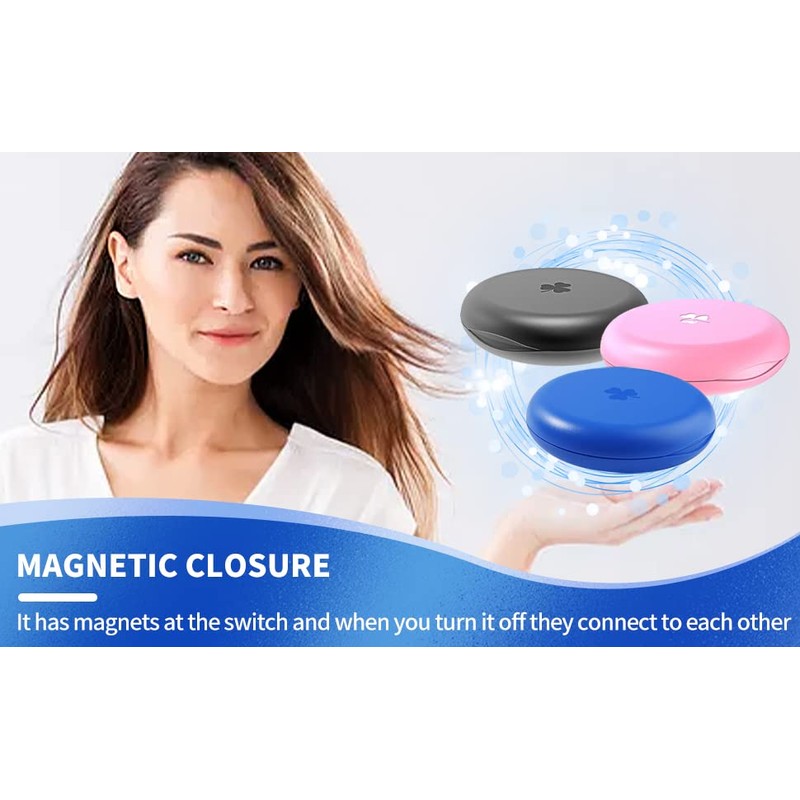 BICASUU (2 Pack) Retainer Case,Solid Orthodontic Retainer Case (Blue)