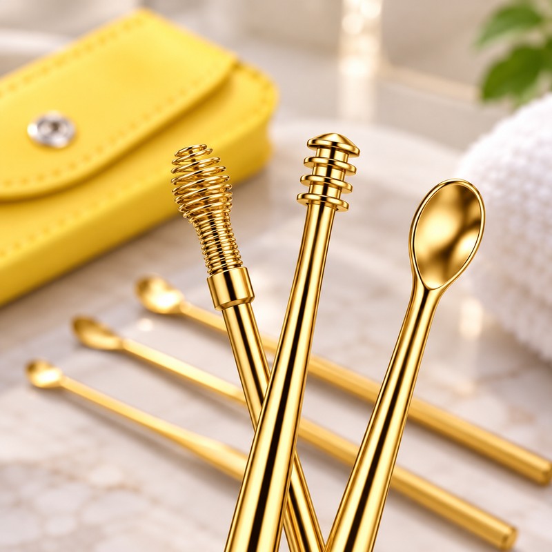 6-Piece Stainless Steel Ear Wax Removal Kit for Personal Ear