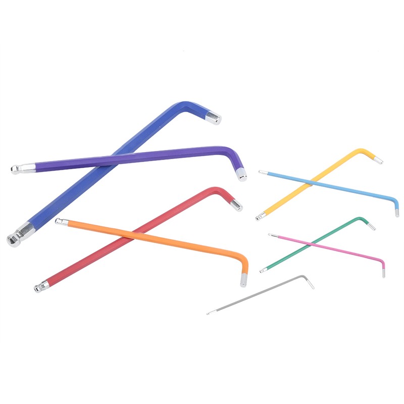 Lengthened Type Flat End Hex Wrench Set Socket Head Wrench