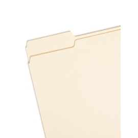 Smead 10330 File Folders 1/3 Cut Assorted One-Ply Top Tab Letter Manila 100/Box
