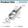 Shower Door Stainless Steel Hinge Pin fits for Framed Shower