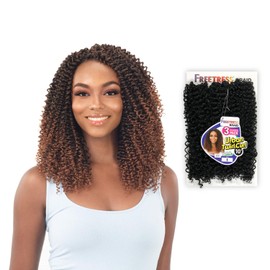 Freetress Synthetic Crochet Braid 3X URBAN TWIRL CURL 10" (1 Jet Black)