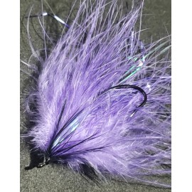 FRONTIER FISHING FLIES SALMON MARABOU SPEY PURPLE SIZE 1/0 CUSTOM TIED FRONTIER FLY CO