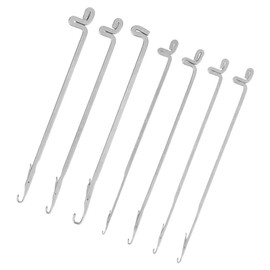 DELORIGIN 28pcs Latch Crochet Hooks Steel Sewing Needles Embroidery Threads Knitting Picker Snag Fixer Sweater Repair Tool for DIY Weave Knitting Revamping Clothes Threading Beads Woolen Crafts