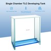 stonylab Glass Square TLC Developing Tank, Heavy Duty Borosilicate Chromatography