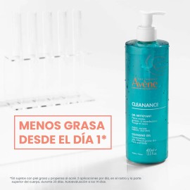 Avène Cleanance Gel Limpiador Piel Grasa Día Noche 400ml