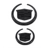 Unbranded 2PCS Black Front Grille Rear Trunk Lid Badge Emblem