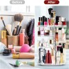 Organizador Para Cosméticos Multinivel Giratorio 360° Trabsparente