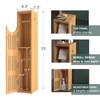AmazerBath Toilet Paper Storage Cabinet Bamboo, Toilet Paper Holder with