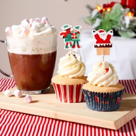 PME Christmas Bak Cases & Cupcake Decoration Set - Santa Coming to Town (Set of 24)
