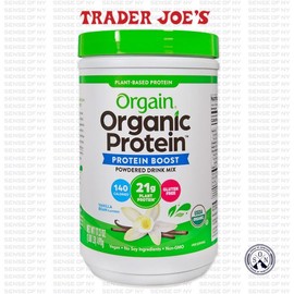 Trader Joe's [해외] 트레이더조 Orgain 바닐라빈 오가닉 단백질 부스트 파우더 Trader Joe's Orgain Vanilla Bean Organic Protein Boost Powder