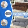 MAXIJIN 3 Piece Stretch Couch Covers for 2 Cushion Couch