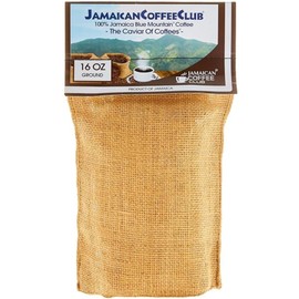 JamaicanCoffeeClub - Jamaican Blue Mountain Coffee Beans, 100% Jamaican Blue Mountain Roasted Coffee - Fresh Jamaican Coffee Bean - Rich Flavor Ground Roast Coffee Beans -16 Ounce (Pack of 1)