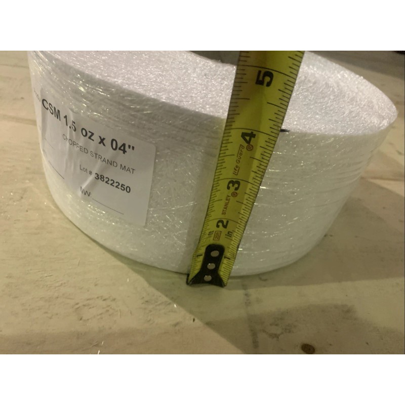 CTG Fiberglass Chopped Strand Mat 1.5 oz X 4” Wide