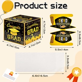 2025 Graduation Gifts, Class of 2025 Money Gift Box, Funny Surprise Cash Gift Idea Kit DIY Money Holder for Graduation Parties Gifts College High School Grads