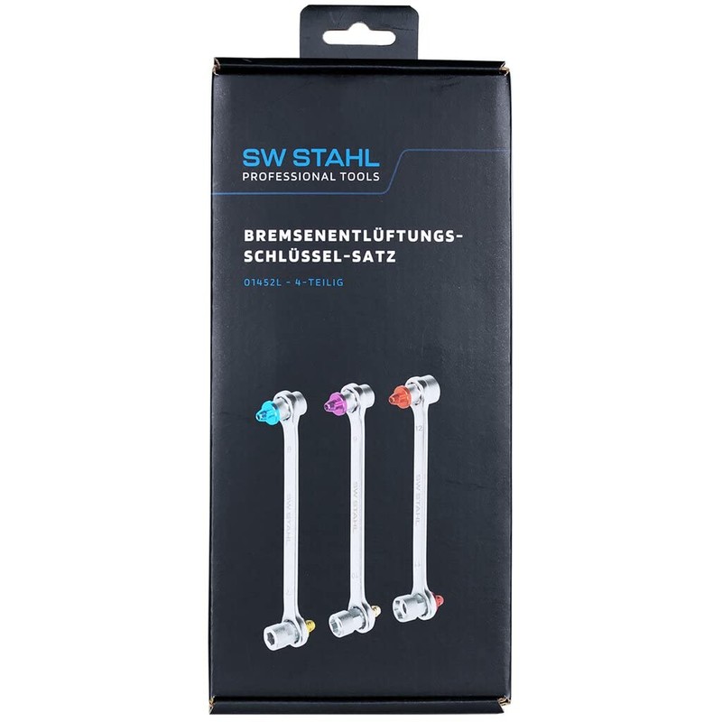 SW-Stahl 01452L Brake Bleed Wrench Set, 4 Pieces, Bleeder Key