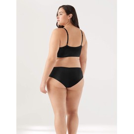 True & Co Women's True Body Lift Triangle Adjustable Strap Bra, Black, X-Small