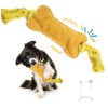 BENTOPAL Interactive Squeaky Dog Bone Toy Motion Activated Small Puppy