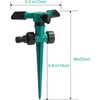 2 Pack Lawn Sprinklers for Yard Large Area, Adjustable 360°
