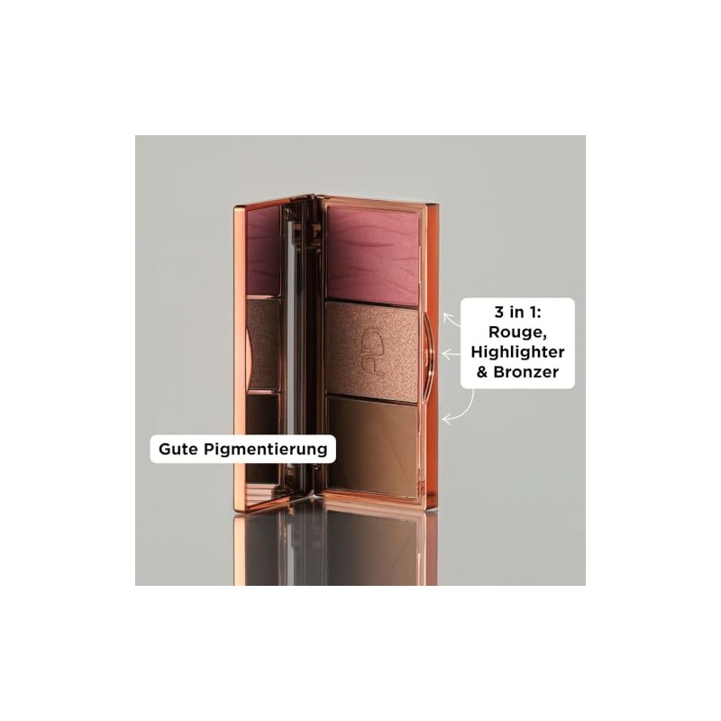 ARTDECO Face Palette - 3-in-1 Palette with Bronzer, Blush &