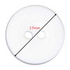 BIG-SAM Laundry Buttons, White, Diameter 15, 17 or 18 mm,