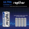 Rapthor RCR123A Rechargeable Batteries 750mAh 8 Pack with Charger