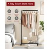 Sakugi Clothes Rack - Clothing Rack with Storage Mesh Shelf