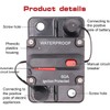 Greluma 1 Piece 60A Manual Reset Circuit Breaker for Car,