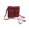 VISCONTI Leather Handbag Style 18608A - Red