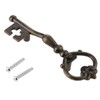 dophee 6 Pack Key Shape Pull Handles, Retro Antique Bronze