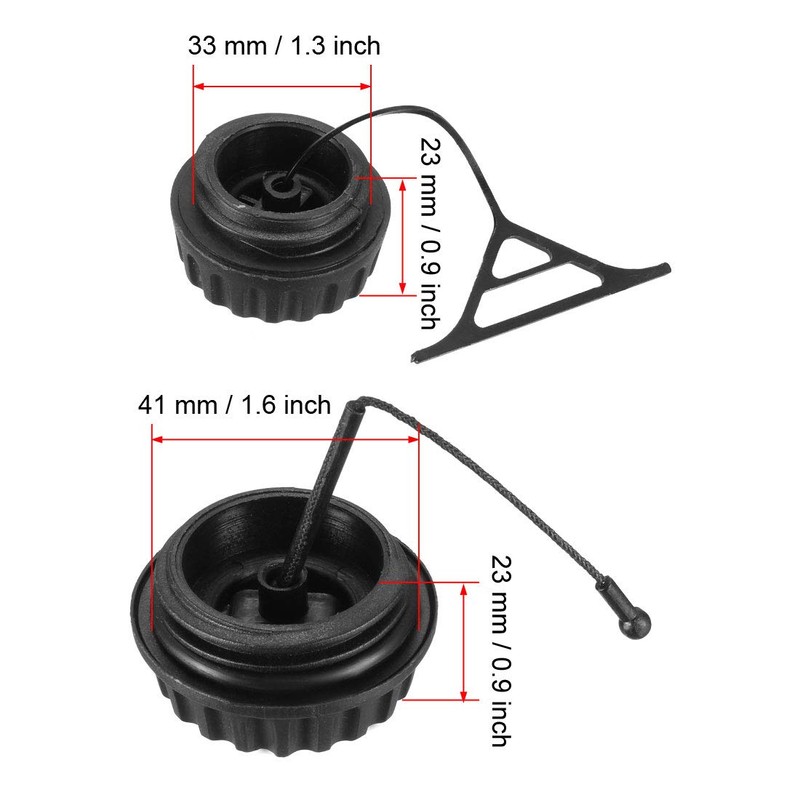 uxcell Oil Cap Gas Fuel Cap for Chainsaw 029 039