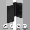 goldenwarm 6 Pack Black Swing Clear Expandable Door Hinges, 3.5"