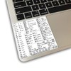AutoCAD Reference Keyboard Hotkeys Sticky Labels for Mac OS Black,
