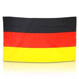 German Flag - Weather-Resistant with Fastening Eyelets - 90 x 150 cm