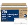 Tork 100278 Extra Soft Zigzag Hand Towels, White
